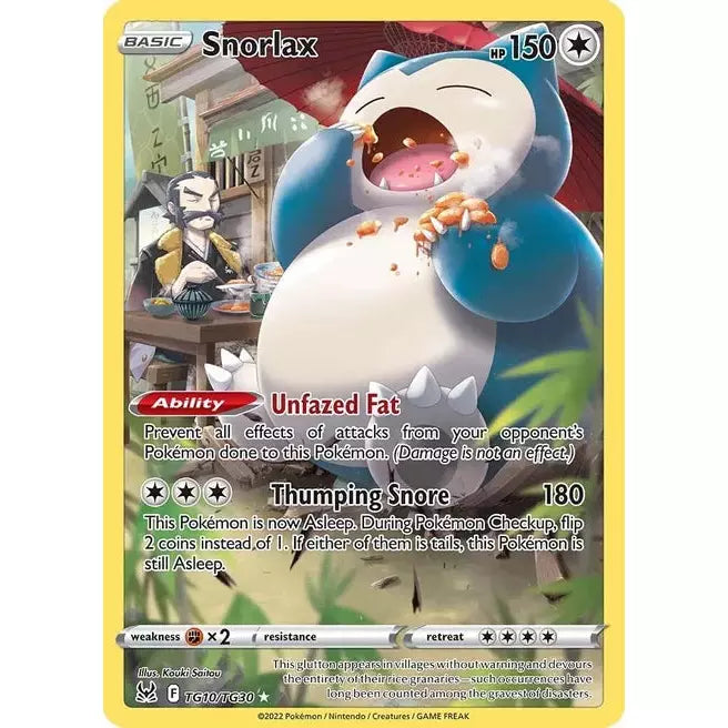 Snorlax - SWSH11: Lost Origin Trainer Gallery (SWSH11: TG) – CardyX