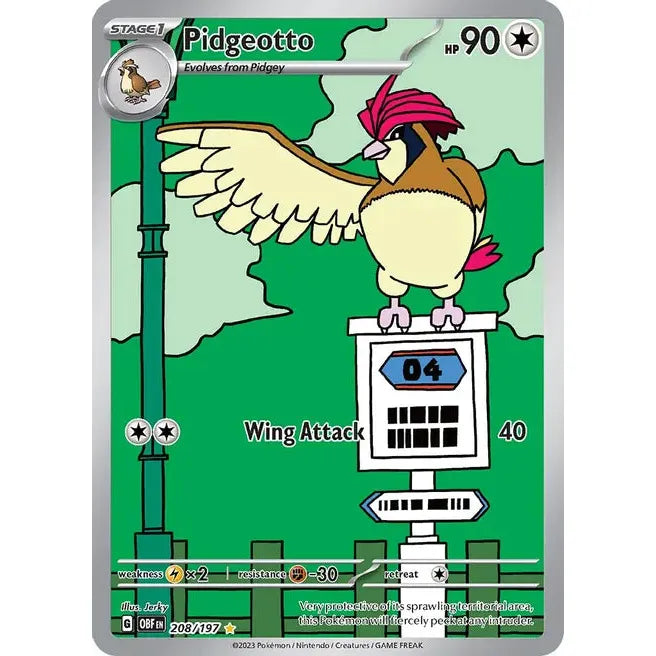 Pidgeotto - 208/197 - SV03: Obsidian Flames (SV03)