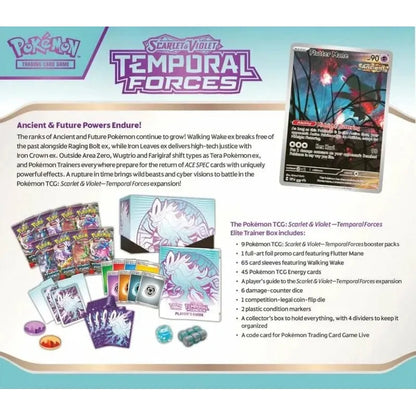 Pokemon TCG: Scarlet & Violet Temporal Forces - Flutter Mane Elite Trainer Box