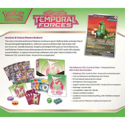 Pokémon TCG: Scarlet & Violet Temporal Forces - Iron Leaves Elite Trainer Box