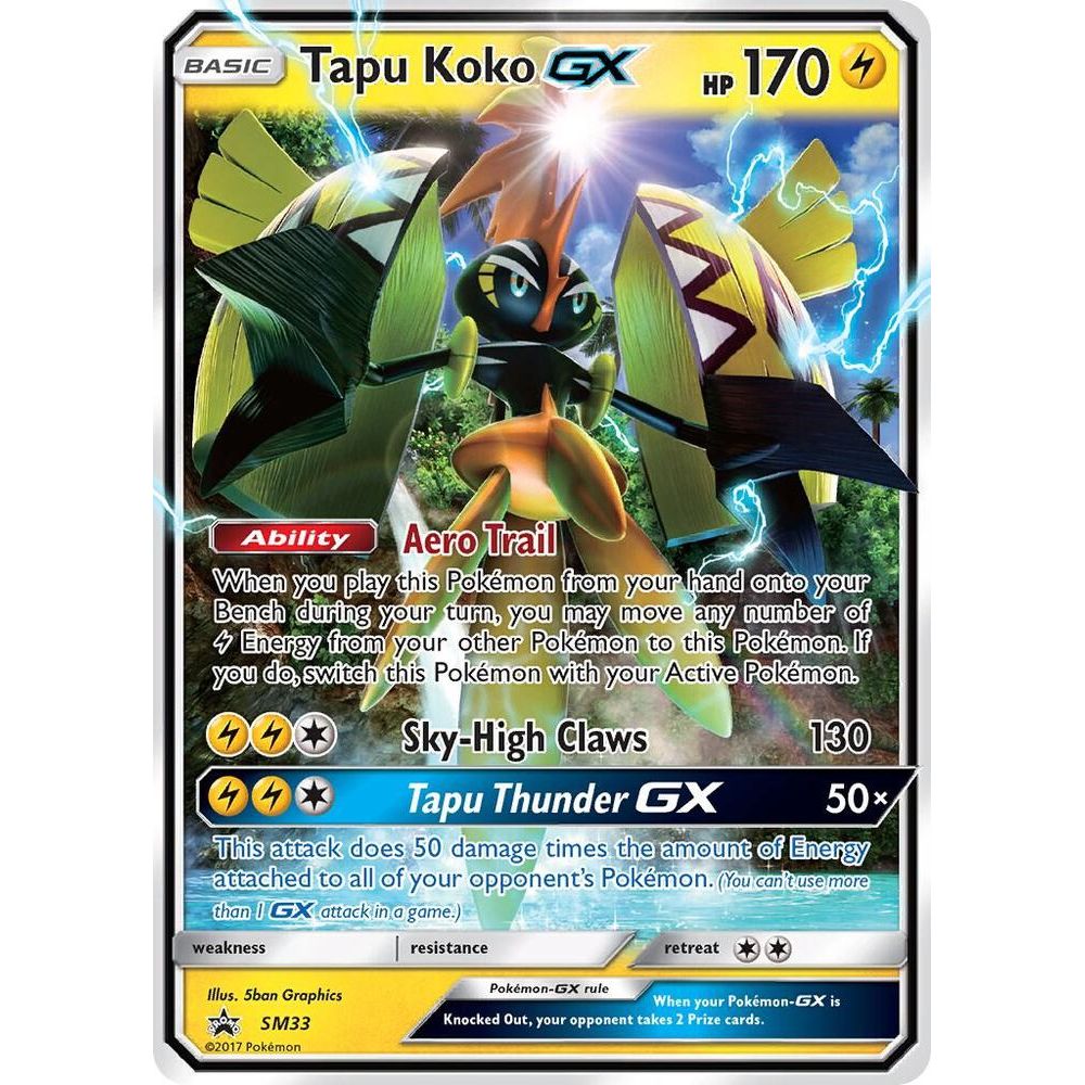 Tapu Koko GX - SM33 - SM Promos (SMP)