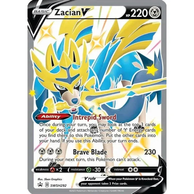 Zacian V (Shiny) - SWSH292 - SWSH: Sword & Shield Promo Cards (SWSD)