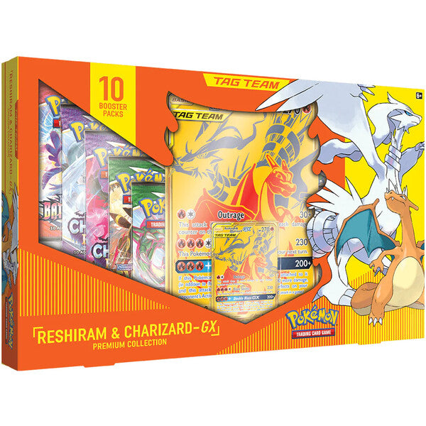 Pokémon TCG: Reshiram & Charizard GX Premium Box - mierne poškodený box