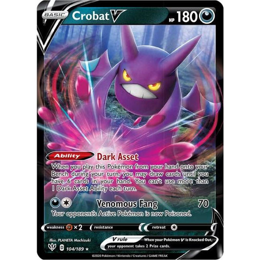 Crobat V - SWSH03: Darkness Ablaze (SWSH03)