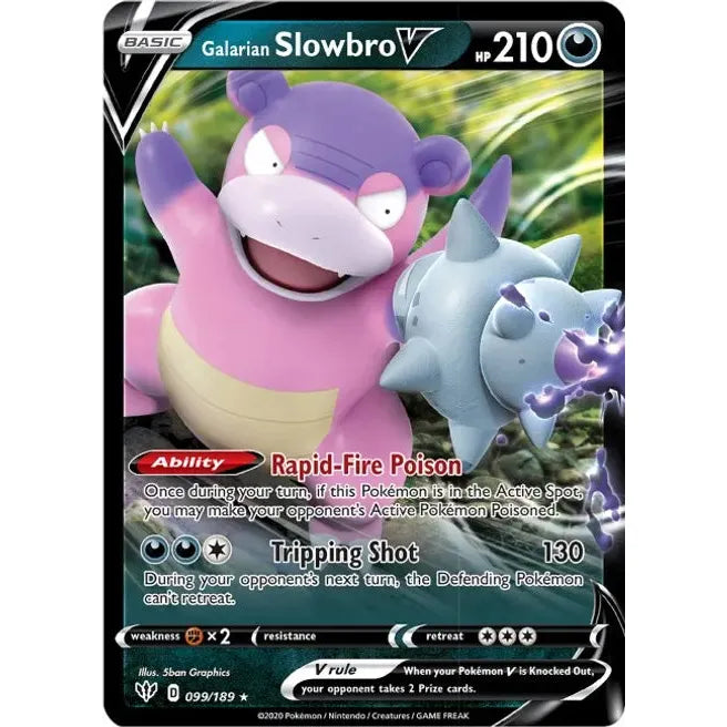 Galarian Slowbro V - SWSH03: Darkness Ablaze (SWSH03)