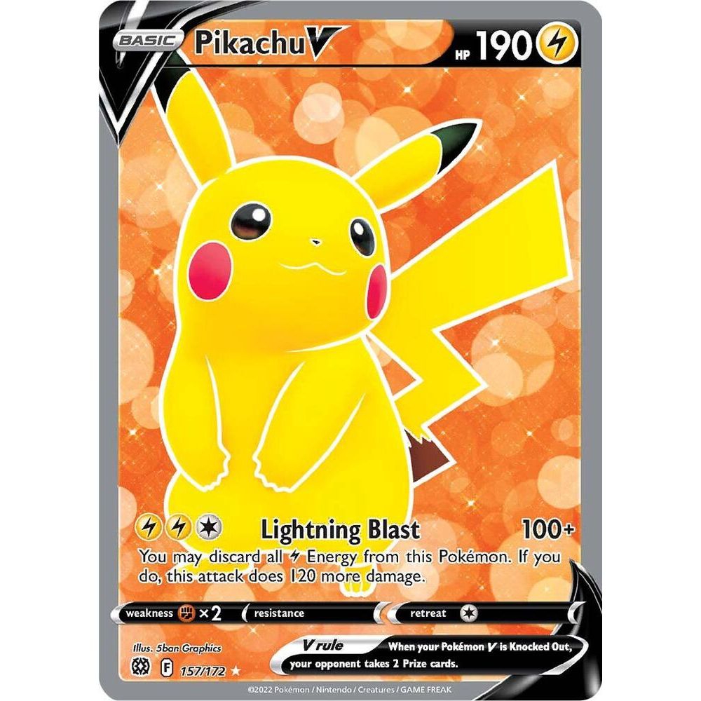 Pikachu V (Full Art) - SWSH09: Brilliant Stars (SWSH09)