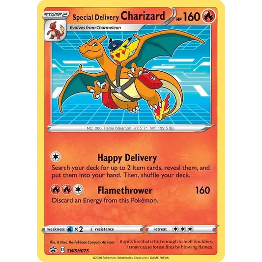 Special Delivery Charizard - SWSH075 - SWSH: Sword & Shield Promo Cards (SWSD)