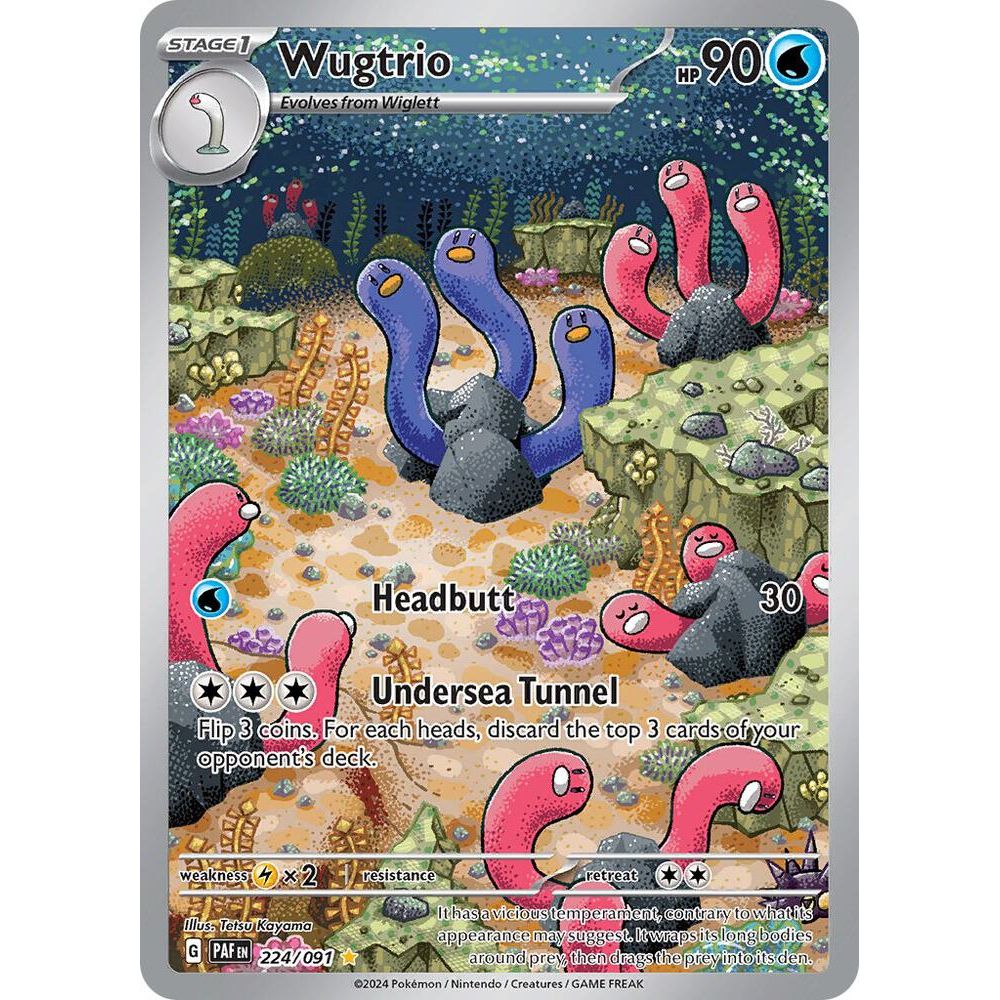 Wugtrio 224/091 - Scartlet & Violet: Paldean Fates