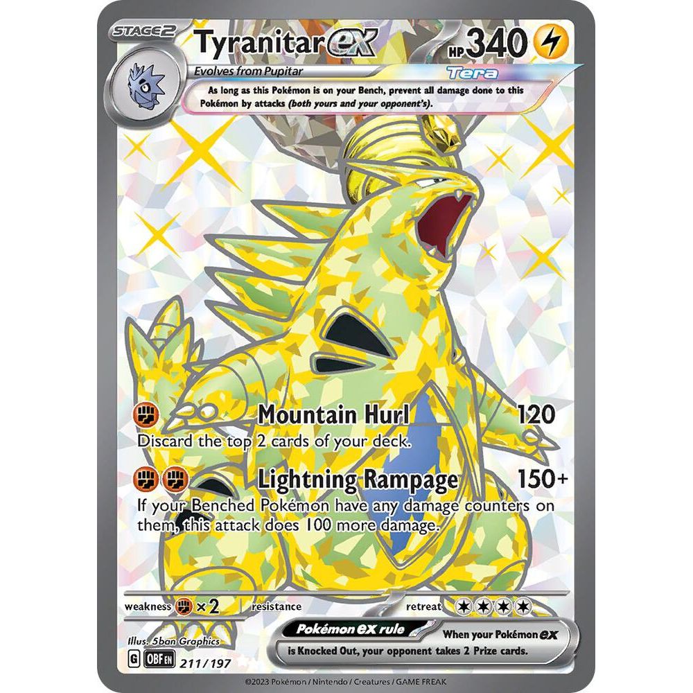 Tyranitar ex - 211/197 - SV03: Obsidian Flames (OBF)