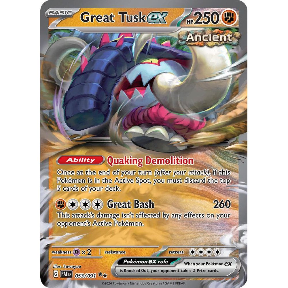 Great Tusk EX 053/091 - Scartlet & Violet: Paldean Fates