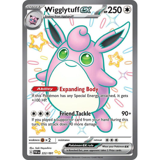 Wigglytuff EX 222/091 - Scartlet & Violet: Paldean Fates