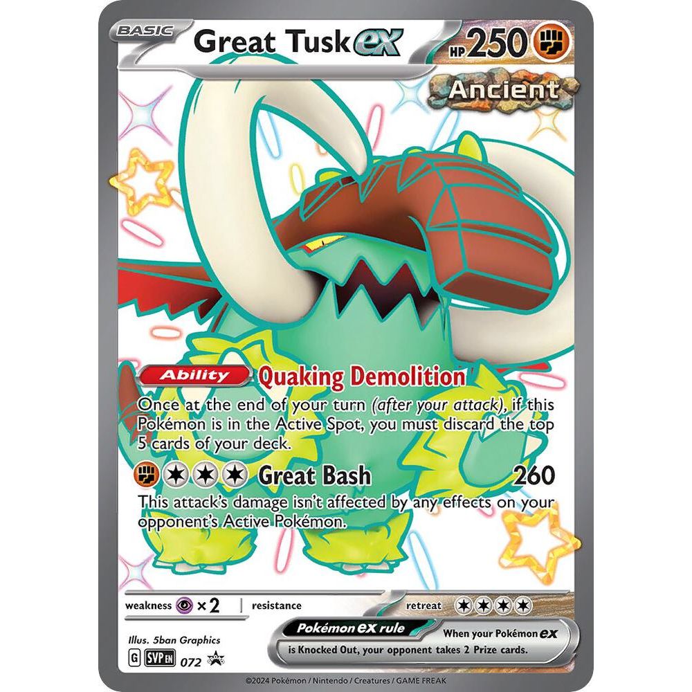 Great Tusk ex - 072 - SV: Scarlet & Violet Promo Cards (SVP)