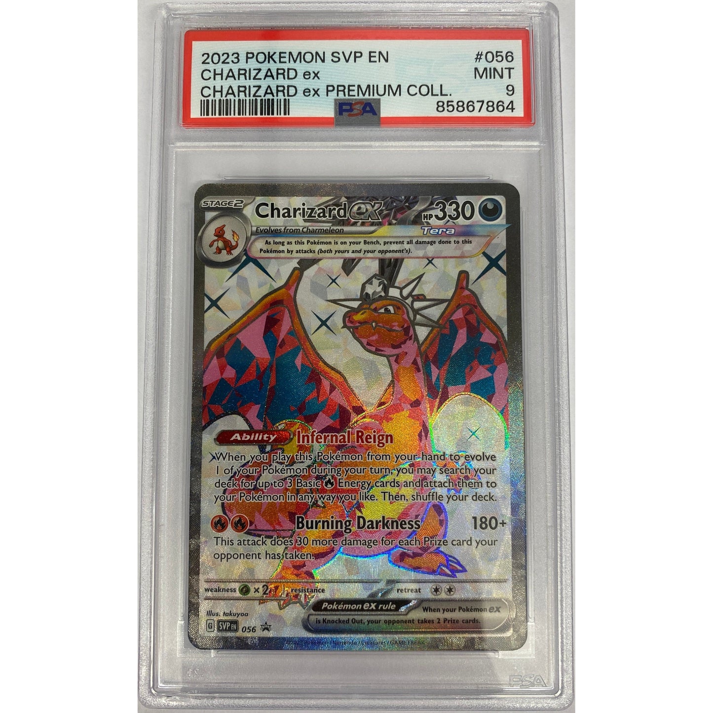 Charizard ex - 215/197 - SV03: Obsidian Flames (OBF) - PSA 9