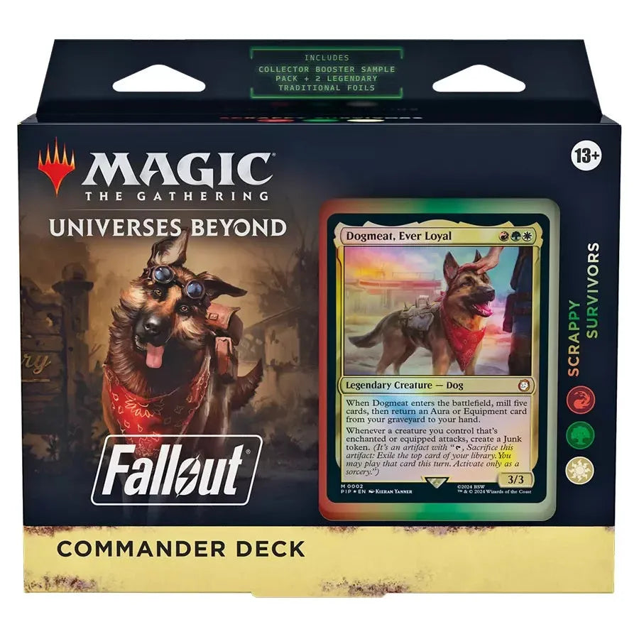 Card game Magic: The Gathering Universes Beyond - Fallout - Scrappy Survivors Commander Deck