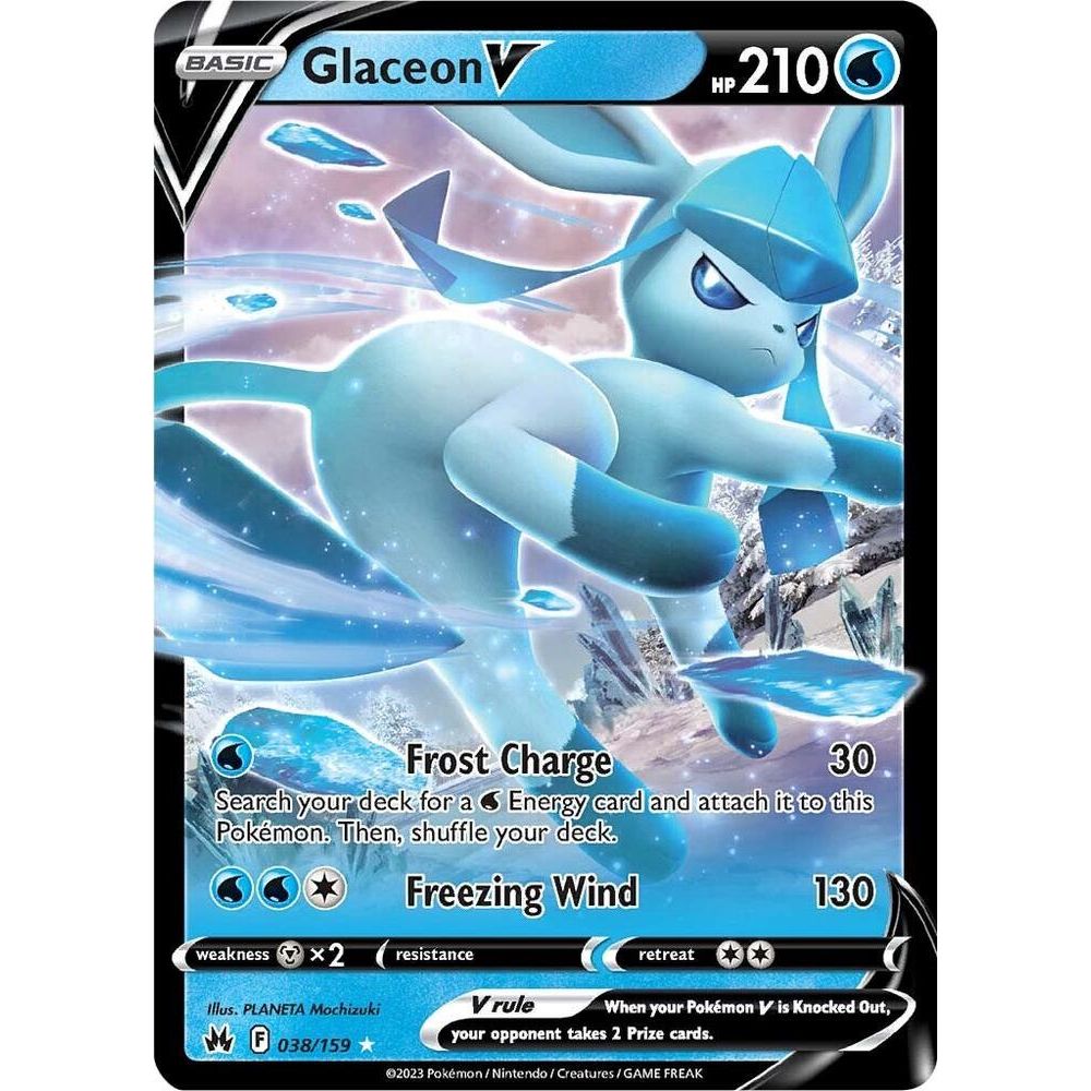 Glaceon V - Crown Zenith (CRZ)