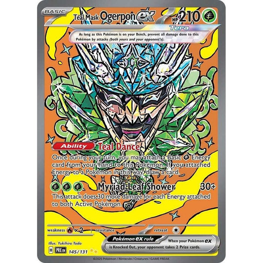 Teal Mask Ogerpon ex - 145/131 - SV: Prismatic Evolutions (PRE)