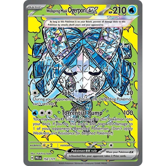 Wellspring Mask Ogerpon ex - 152/131 - SV: Prismatic Evolutions (PRE)