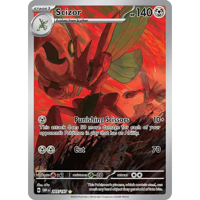 Scizor - 205/197 - SV03: Obsidian Flames (SV03)