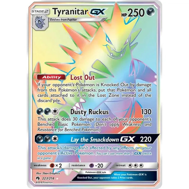 Tyranitar GX (Secret) - SM - Lost Thunder (SM8)