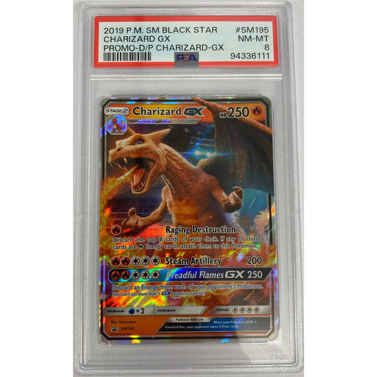 Charizard GX - SM195 - SM Promos (SMP) - PSA 8