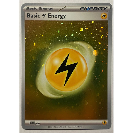 Pokémon Scarlet & Violet 151 - Basic Lightning Energy Cosmos Holo Foil SVEN 004