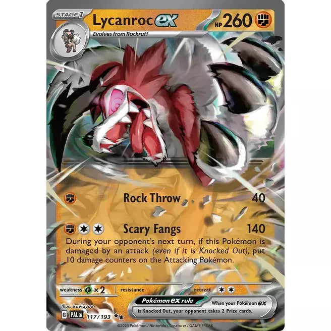 Lycanroc ex - SV02: Paldea Evolved (SV02)