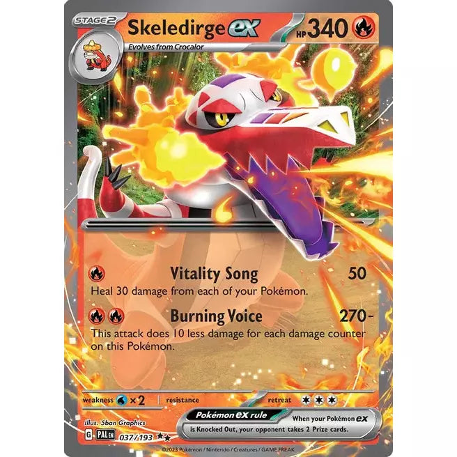 Skeledirge ex - 037/193 - SV02: Paldea Evolved (SV02)