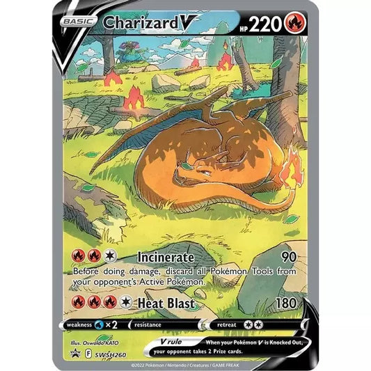 Charizard V - SWSH260 - SWSH: Sword & Shield Promo Cards (SWSD)